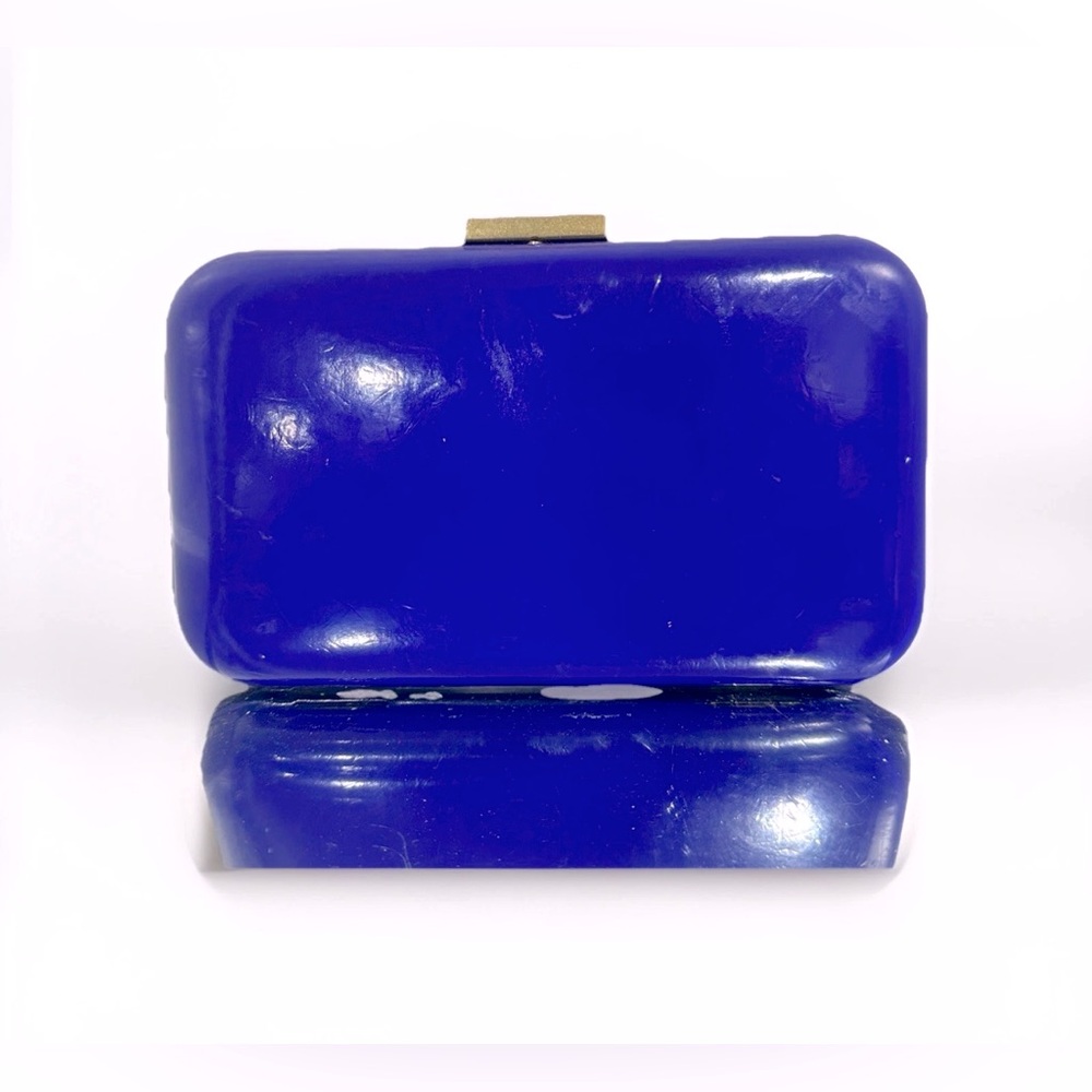 J.Crew Royal Blue Patent Evening Clutch